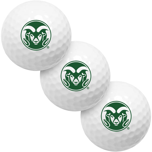 Colorado State Rams 3 Golf Ball Gift Pack 2-Piece Golf Balls