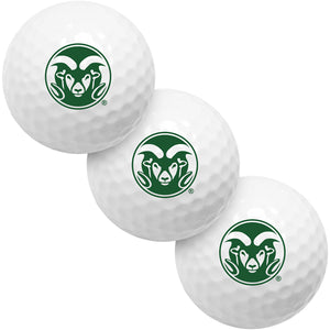 Colorado State Rams 3 Golf Ball Gift Pack 2-Piece Golf Balls