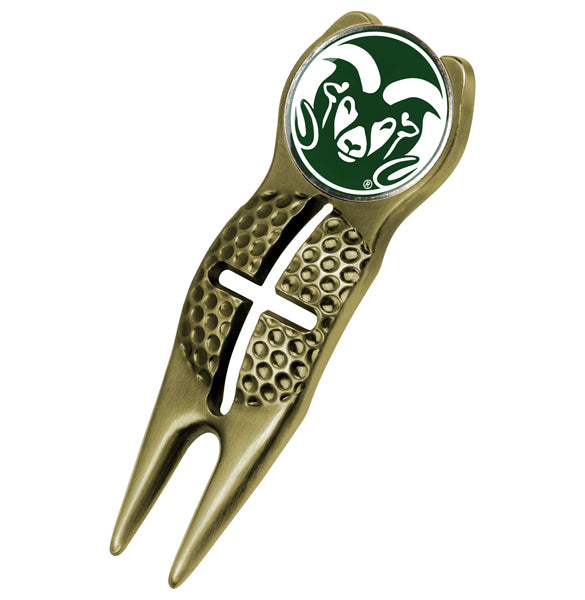 Colorado State Rams - Crosshairs Divot Tool  -  Gold