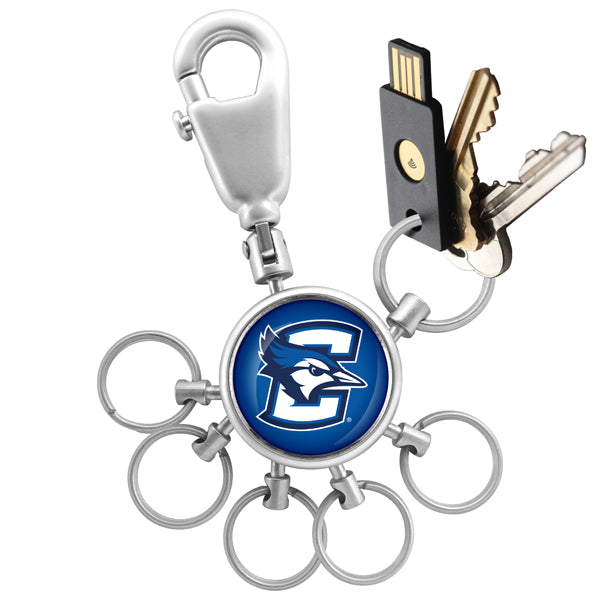 Creighton University Bluejays Collegiate Valet Keychain with 6 Keyrings
