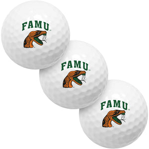 Florida A&M Rattlers 3 Golf Ball Gift Pack 2-Piece Golf Balls