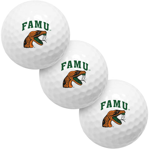 Florida A&M Rattlers 3 Golf Ball Gift Pack 2-Piece Golf Balls