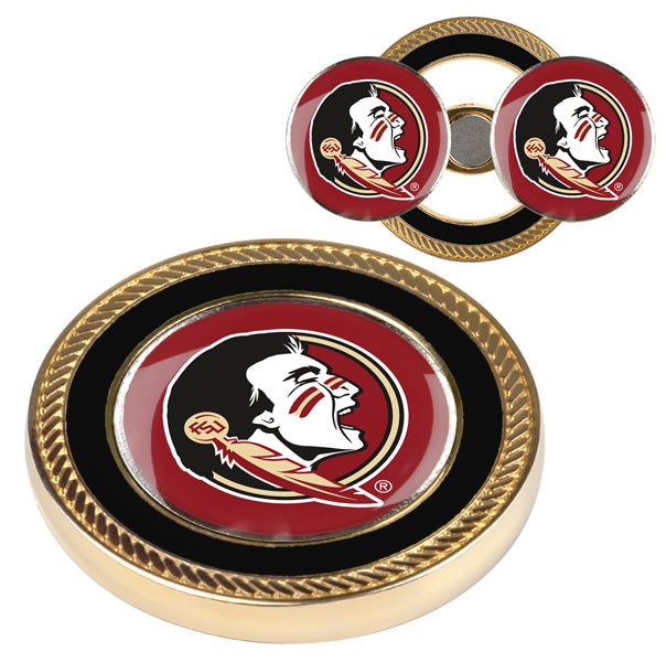 Florida State Seminoles Challenge Coin with 2 Golf Ball Markers