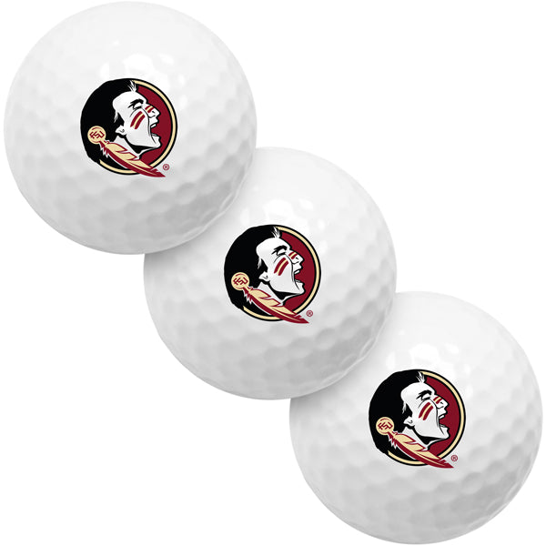 Florida State Seminoles 3 Golf Ball Gift Pack 2-Piece Golf Balls