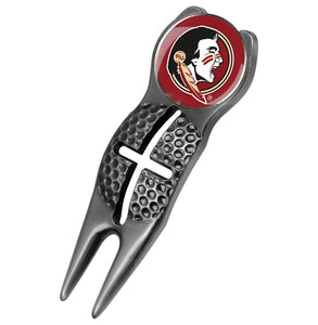 Florida State Seminoles - Crosshairs Divot Tool  -  Black