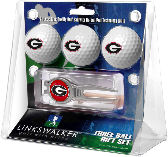 Georgia Bulldogs - Kool Tool 3 Ball Gift Pack