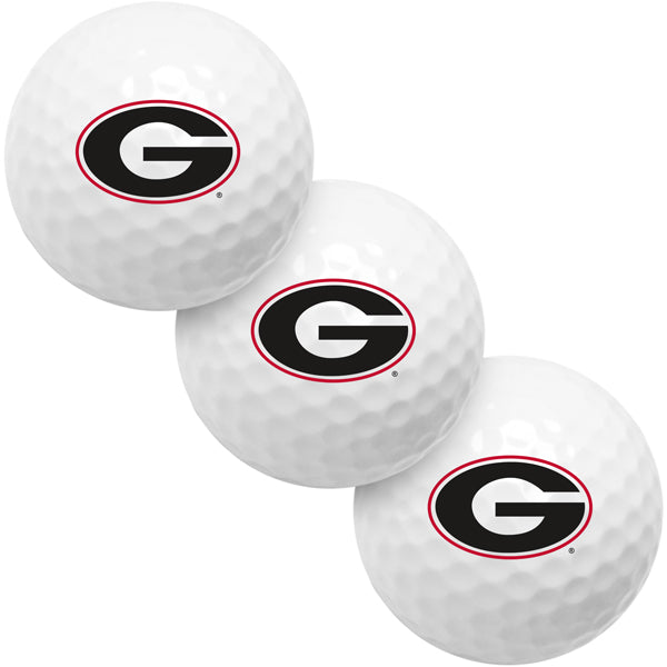 Georgia Bulldogs 3 Golf Ball Pack