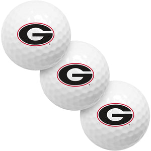 Georgia Bulldogs 3 Golf Ball Pack