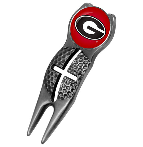 Georgia Bulldogs - Crosshairs Divot Tool  -  Black