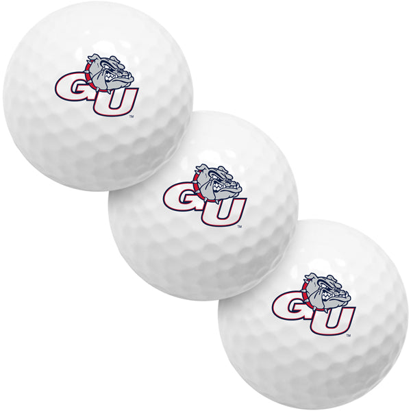Gonzaga Bulldogs 3 Golf Ball Gift Pack 2-Piece Golf Balls