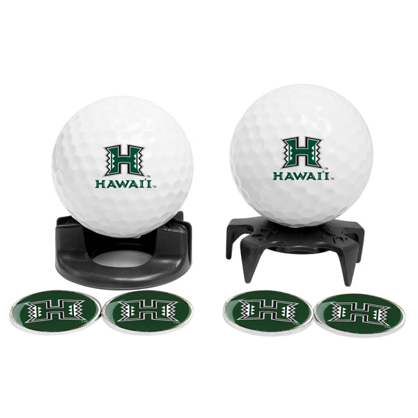 DisplayNest NCAA Golf Ball Gift Pack - Hawaii Rainbow Warriors