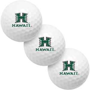 Hawaii Warriors 3 Golf Ball Gift Pack 2-Piece Golf Balls