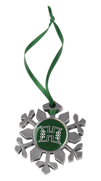 Hawaii Warriors - Snow Flake Ornament