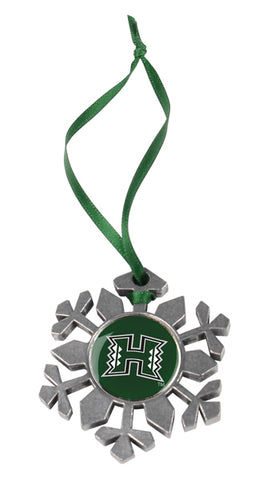 Hawaii Warriors - Snow Flake Ornament