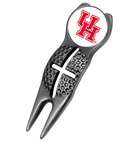 Houston Cougars - Crosshairs Divot Tool  -  Black