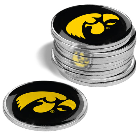 Iowa Hawkeyes Golf Ball Markers 12 pack