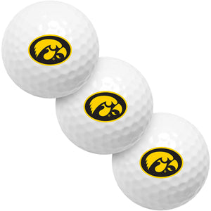 Iowa Hawkeyes 3 Golf Ball Gift Pack 2-Piece Golf Balls