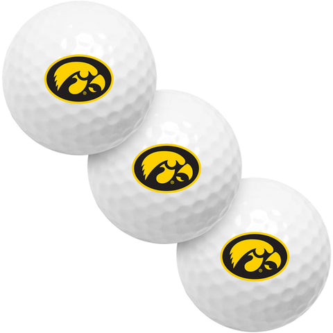 Iowa Hawkeyes 3 Golf Ball Gift Pack 2-Piece Golf Balls
