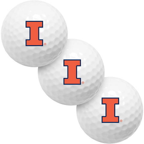Illinois Fighting Illini 3 Golf Ball Pack