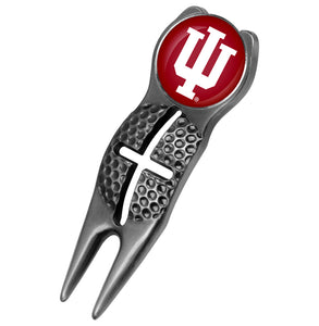 Indiana Hoosiers - Crosshairs Divot Tool  -  Black