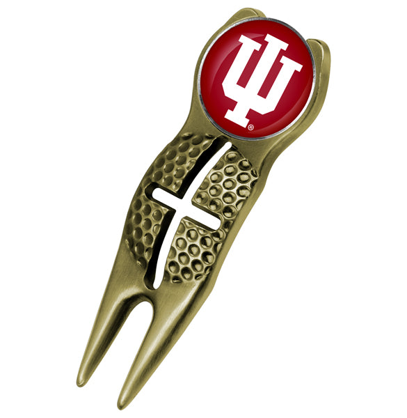Indiana Hoosiers - Crosshairs Divot Tool  -  Gold