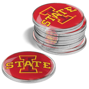 Iowa State Cyclones Golf Ball Markers 12 pack