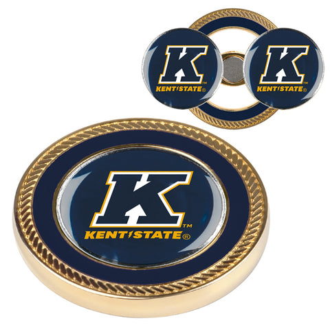 Kent State Golden Flashes Challenge Coin with 2 Golf Ball Markers