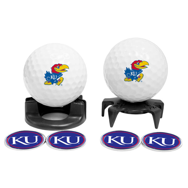 DisplayNest NCAA Golf Ball Gift Pack - KU Jayhawks