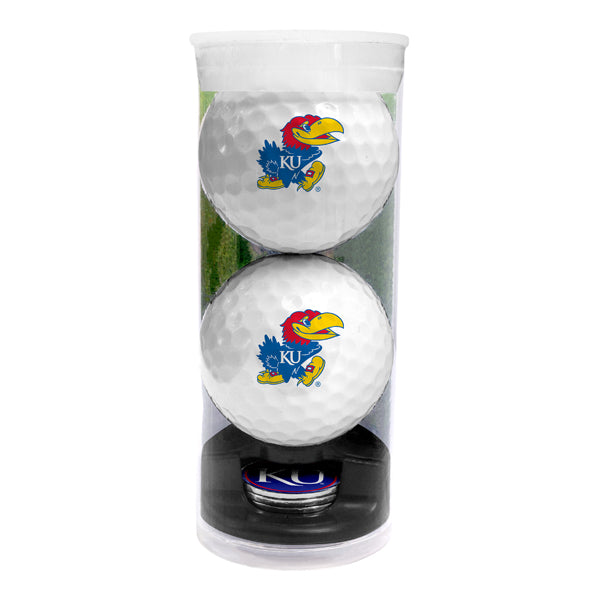 DisplayNest NCAA Golf Ball Gift Pack - KU Jayhawks