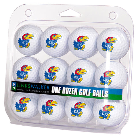 Kansas Jayhawks Golf Balls 1 Dozen 2-Piece Regulation Size Balls