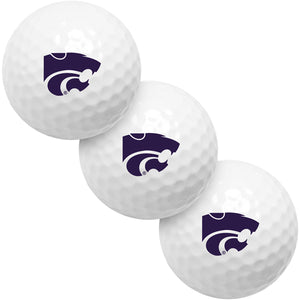 Kansas State Wildcats 3 Golf Ball Gift Pack 2-Piece Golf Balls