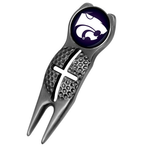 Kansas State Wildcats - Crosshairs Divot Tool  -  Black