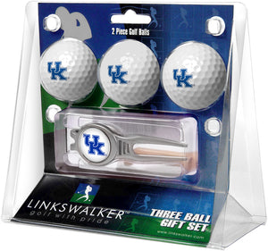 Kentucky Wildcats Regulation Size 3 Golf Ball Gift Pack with Kool Divot Tool