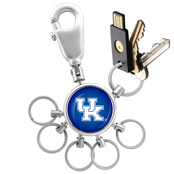 Kentucky Wildcats Collegiate Valet Keychain with 6 Keyrings