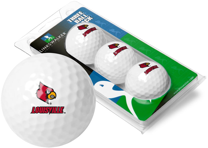Louisville Cardinals - 3 Golf Ball Sleeve