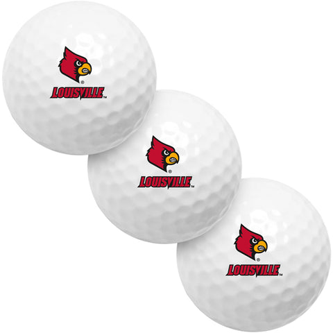 Louisville Cardinals 3 Golf Ball Gift Pack 2-Piece Golf Balls