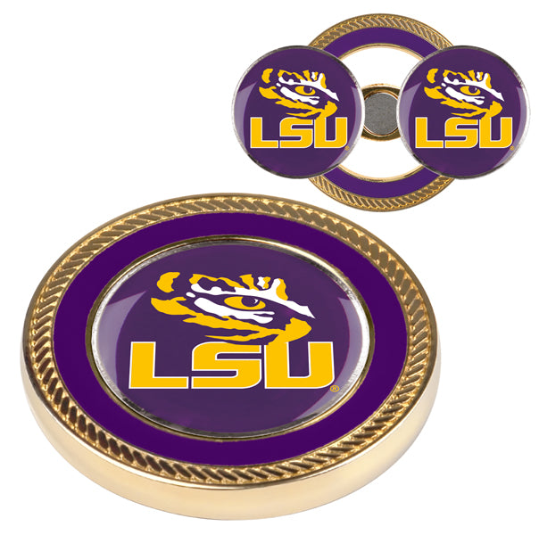 LSU Tigers Challenge Coin with 2 Golf Ball Markers