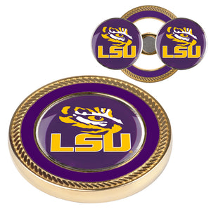 LSU Tigers Challenge Coin with 2 Golf Ball Markers