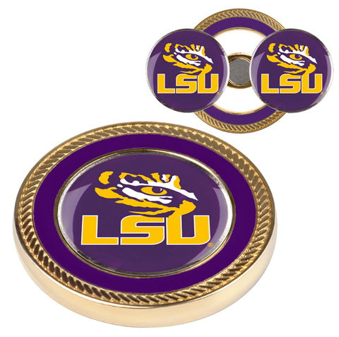 LSU Tigers Challenge Coin with 2 Golf Ball Markers