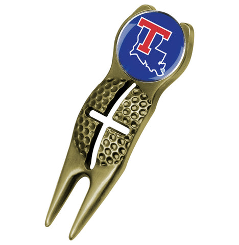 Louisiana Tech Bulldogs - Crosshairs Divot Tool  -  Gold