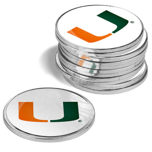 Miami Hurricanes - 12 Pack Ball Markers