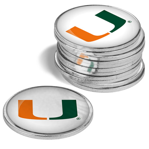 Miami Hurricanes - 12 Pack Ball Markers