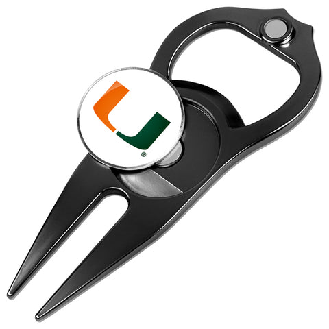 Miami Hurricanes - Hat Trick Divot Tool Black