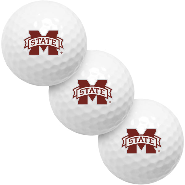 Mississippi State Bulldogs 3 Golf Ball Pack