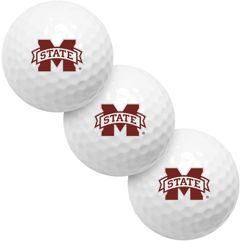 Mississippi State Bulldogs 3 Golf Ball Pack