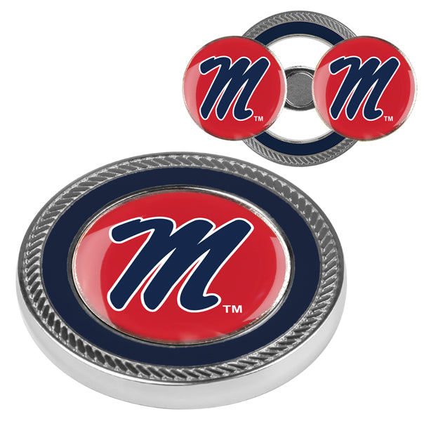 Mississippi Rebels   Ole Miss Challenge Coin with 2 Golf Ball Markers