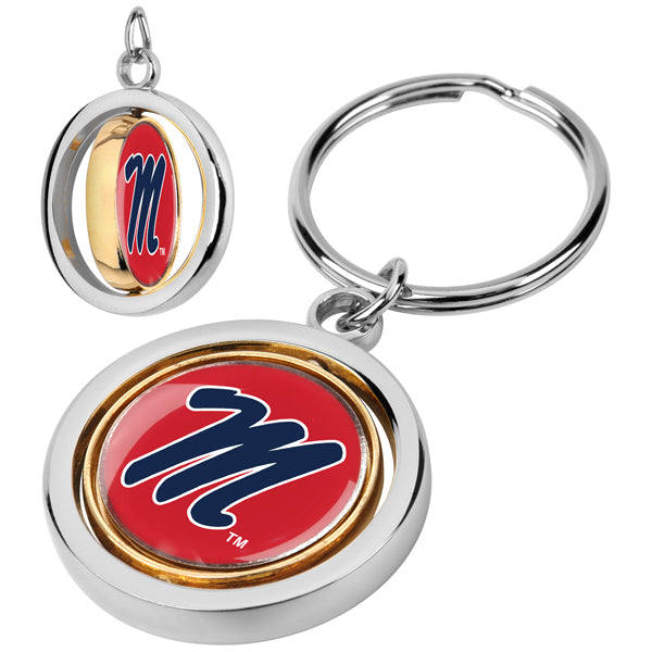 Mississippi Rebels  -  Ole Miss - Spinner Key Chain