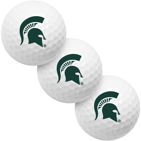 Michigan State Spartans 3 Golf Ball Gift Pack 2-Piece Golf Balls