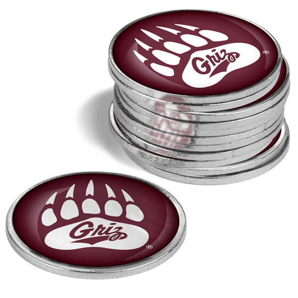 Montana Grizzlies - 12 Pack Ball Markers