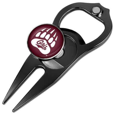 Montana Grizzlies Hat Trick 5-in-1 Golf Divot Repair Tool Black